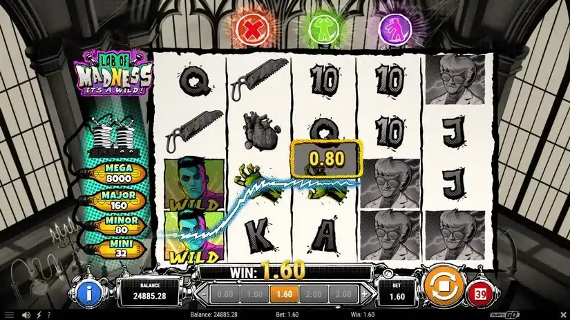 Lab of Madness It’s A-Wild! slot screenshot 