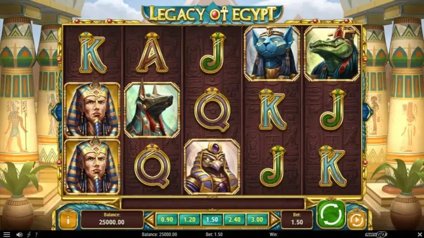 Legacy of Egypt slot screenshot 