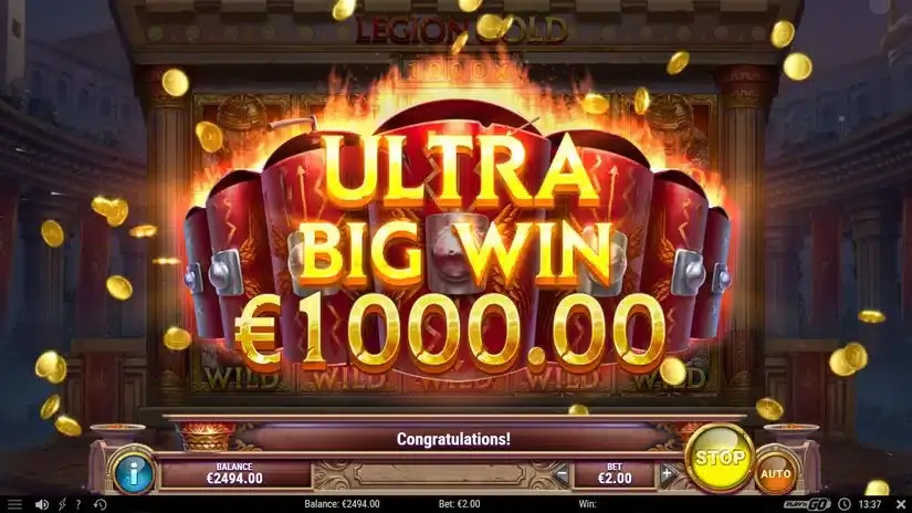 Legion Gold slot screenshot 