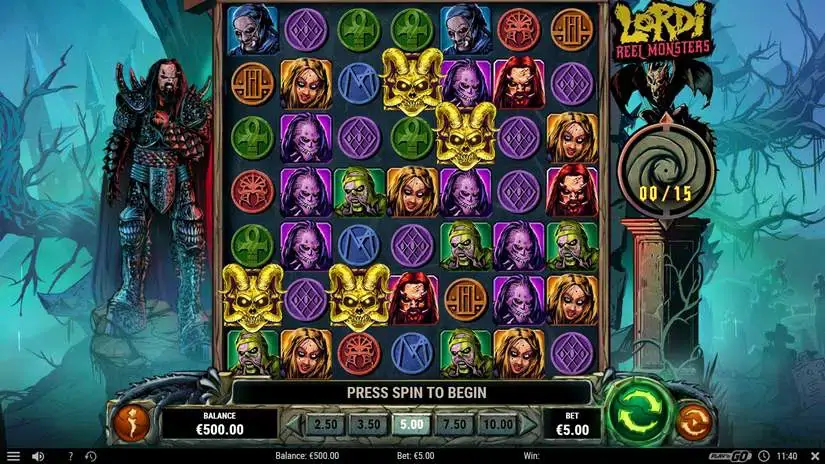 Lordi Reel Monsters slot screenshot 