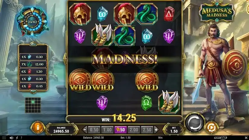Medusa’s Madness slot screenshot 3