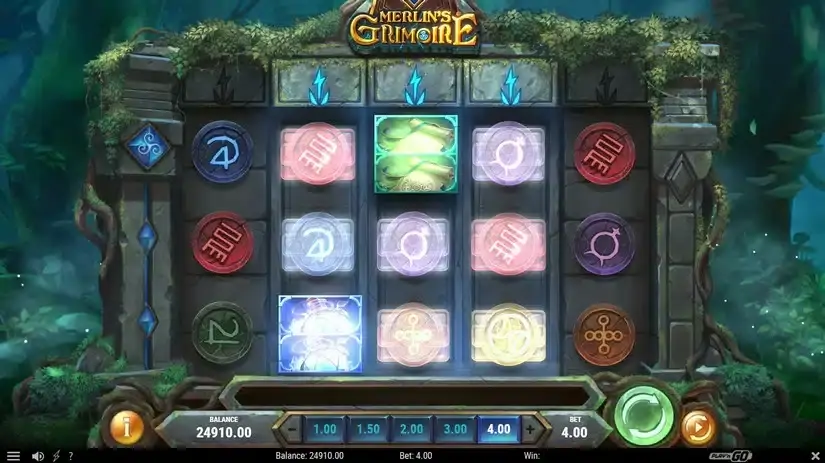 Merlin’s Grimoire slot screenshot 4