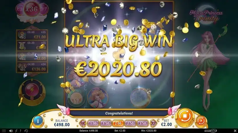 Moon Princess Trinity slot screenshot 
