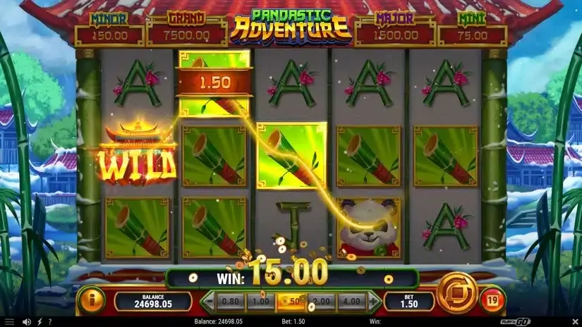 Pandastic Adventure slot screenshot 3