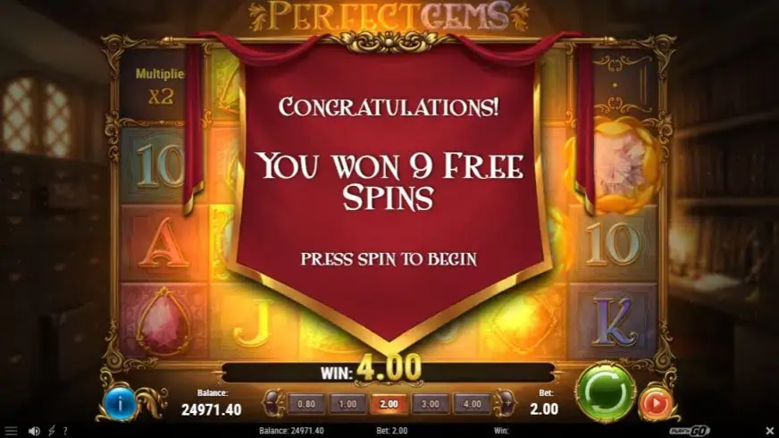 Perfect Gems slot screenshot 5