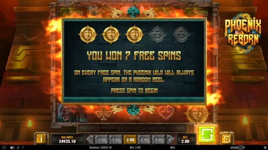 Phoenix Reborn slot screenshot 4