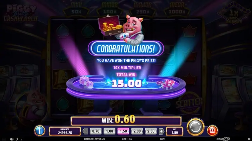 Piggy Blitz Casino Gold slot screenshot 3