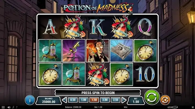 Potion of Madness slot screenshot 