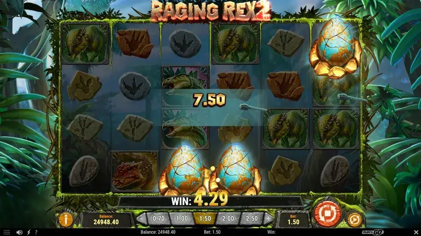 Raging Rex 2 slot screenshot 4