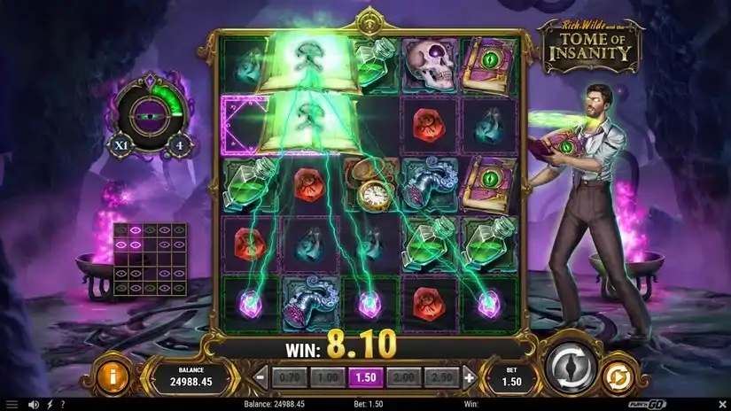 Rich Wilde and the Tome of Insanity slot screenshot 6