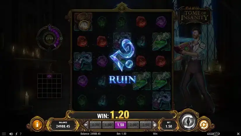 Rich Wilde and the Tome of Insanity slot screenshot 3
