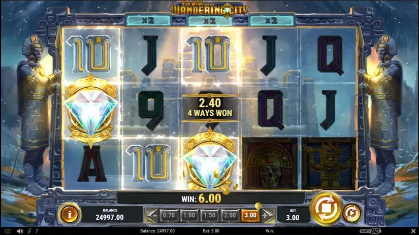 Rich Wilde and the Wandering City slot screenshot 5