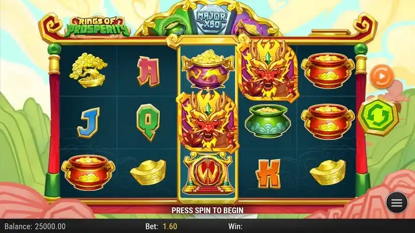 Rings of Prosperity slot screenshot 3