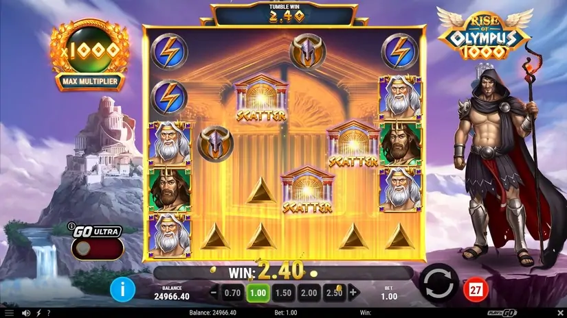 Rise of Olympus 1000 slot screenshot 4