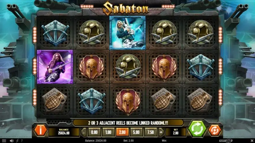 Sabaton slot screenshot 1