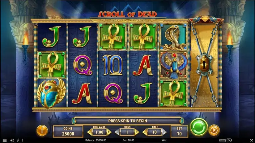 Scroll of Dead slot screenshot 