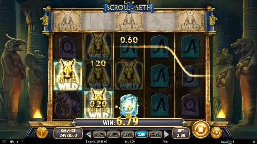 Scroll of Seth slot screenshot 2