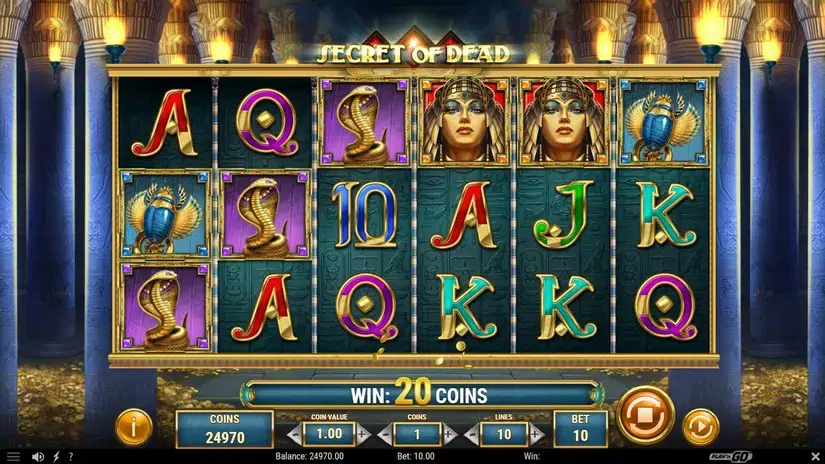 Secret of Dead slot screenshot 2