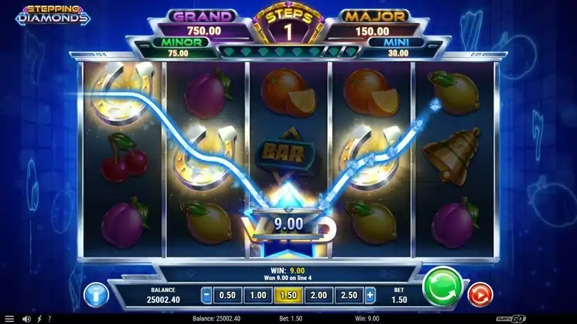 Stepping Diamonds slot screenshot 2