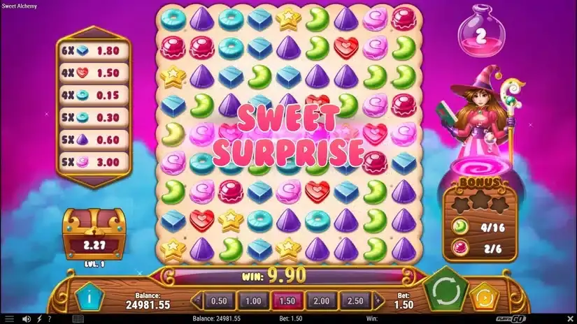 Sweet Alchemy slot screenshot 5