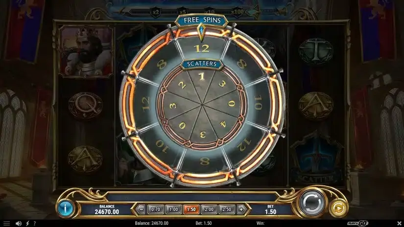 The Sword and the Grail Excalibur slot screenshot 2