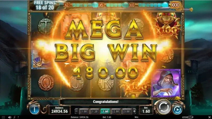 The Sword and The Grail slot screenshot 8