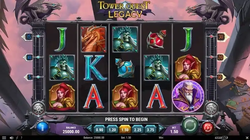 Tower Quest Legacy slot screenshot 1
