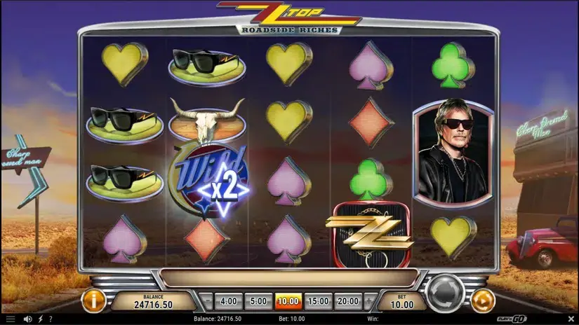 ZZ Top Roadside Riches slot screenshot 4