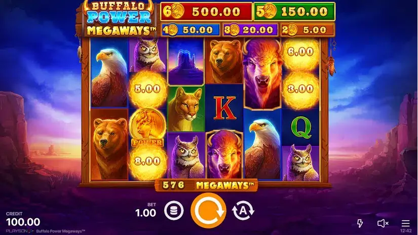 Buffalo Power: Megaways slot screenshot 2