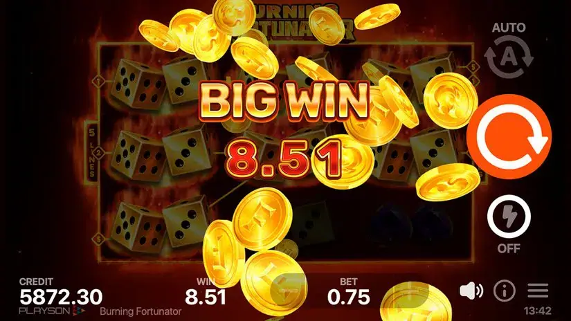 Burning Fortunator slot screenshot 3