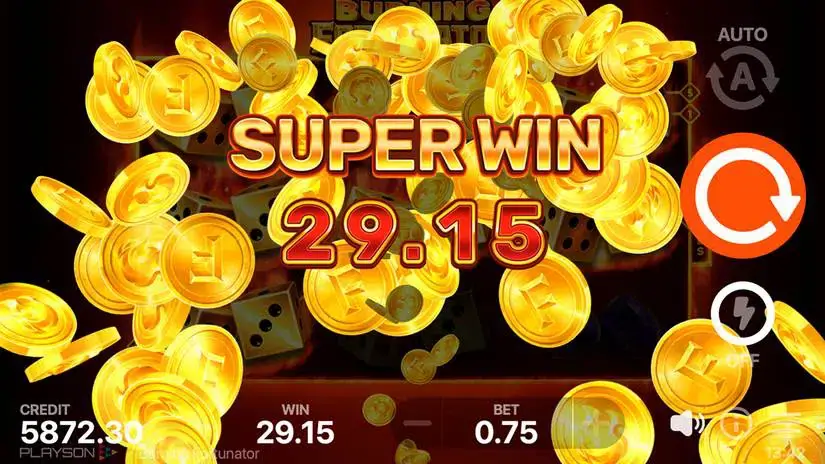 Burning Fortunator slot screenshot 