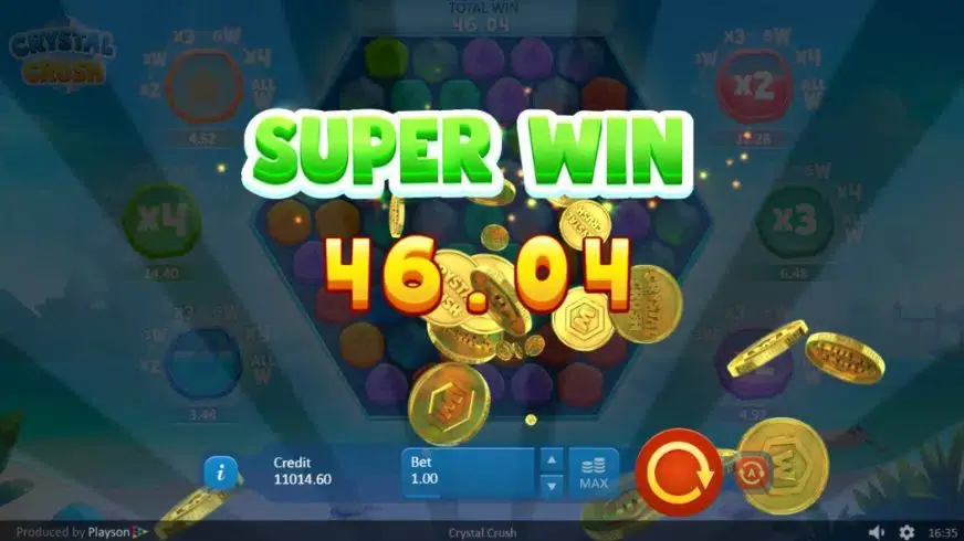 Crystal Crush slot screenshot 4