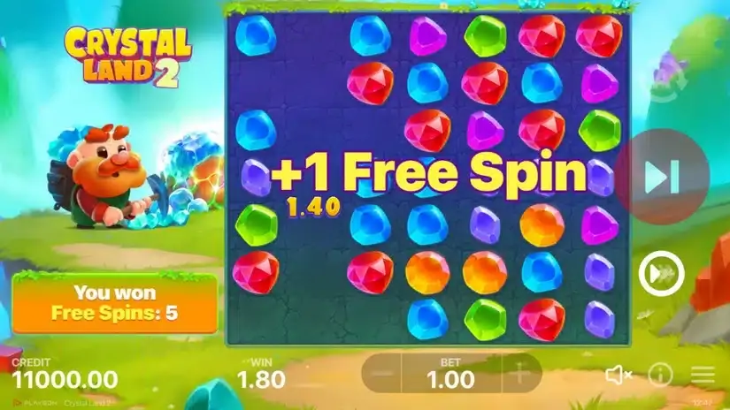 Crystal Land 2 slot screenshot 3