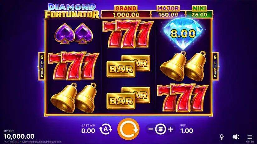 Diamond Fortunator: Hold and Win slot screenshot 