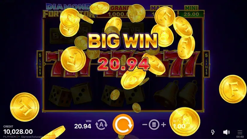 Diamond Fortunator: Hold and Win slot screenshot 4