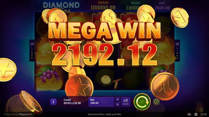 Diamond Wins: Hold & Win slot screenshot 8