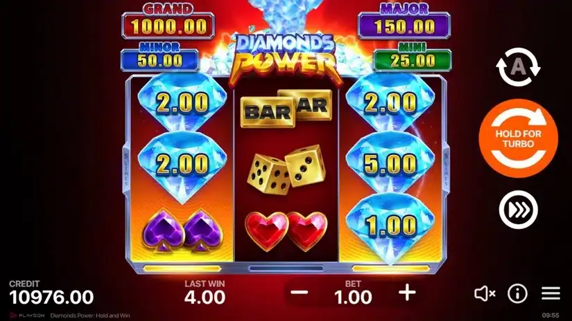 Diamonds Power: Hold and Win slot screenshot 2