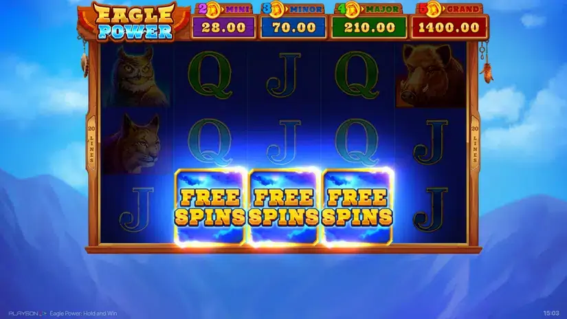 Eagle Power: Hold and Win slot screenshot 2
