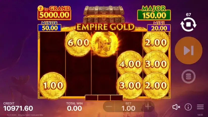 Empire Gold: Hold and Win slot screenshot 5