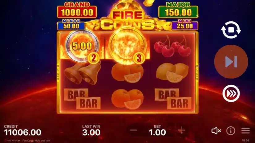 Fire Coins: Hold and Win slot screenshot 