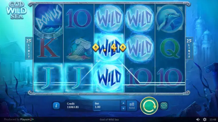 God of Wild Sea slot screenshot 3