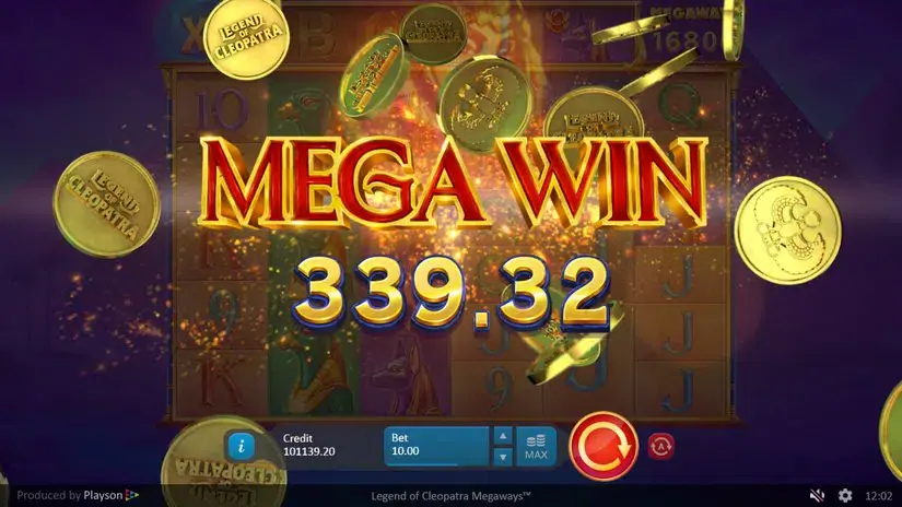 Legend of Cleopatra Megaways slot screenshot 