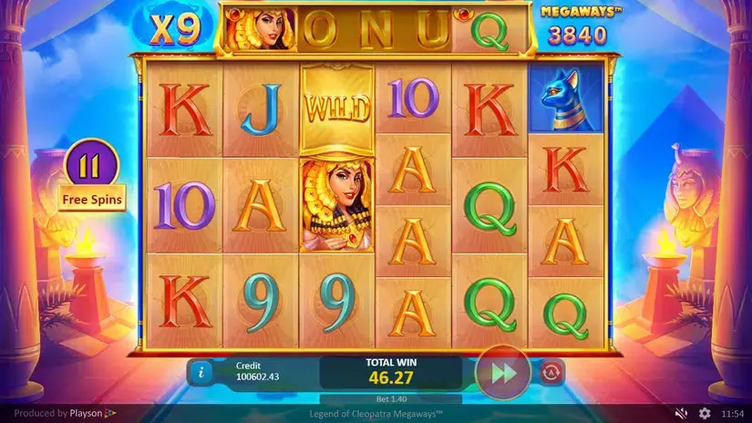 Legend of Cleopatra Megaways slot screenshot 6