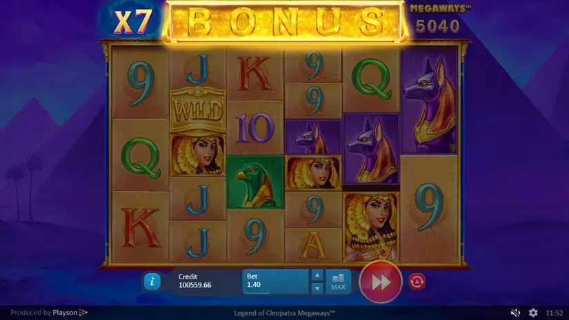 Legend of Cleopatra Megaways slot screenshot 4