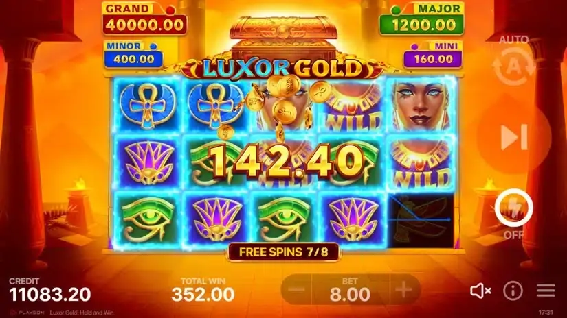 Luxor Gold: Hold and Win slot screenshot 9