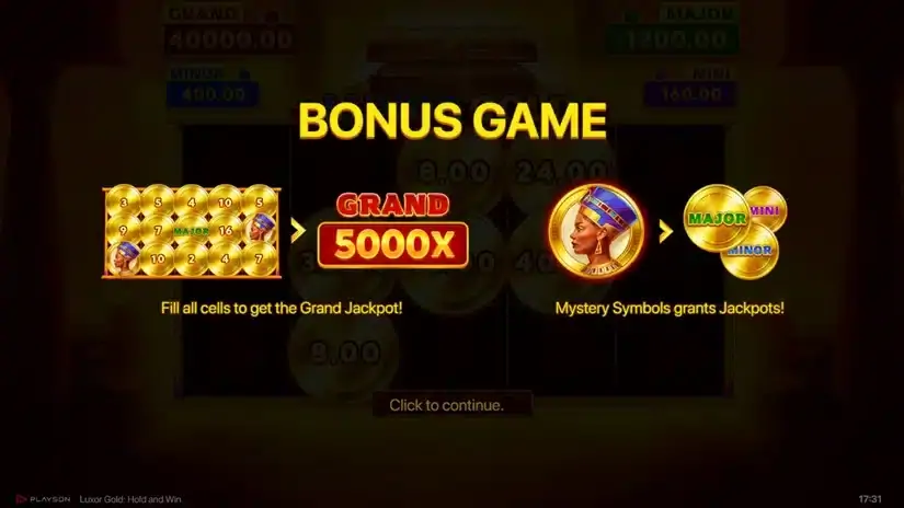 Luxor Gold: Hold and Win slot screenshot 7