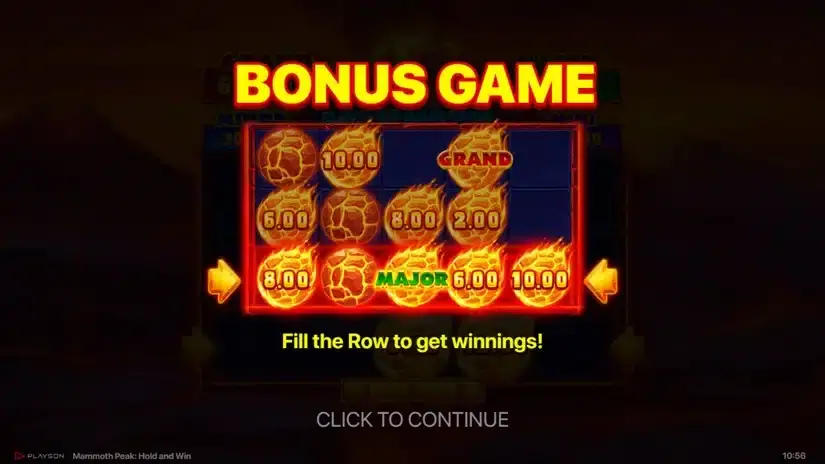 Mammoth Peak: Hold and Win slot screenshot 4