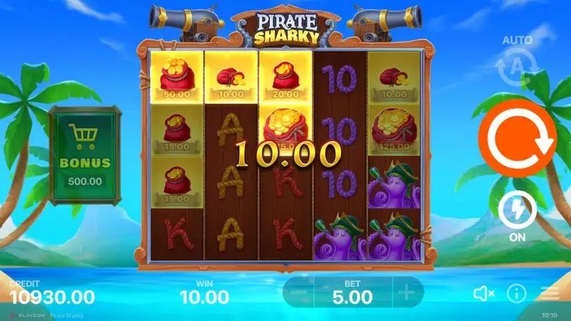 Pirate Sharky slot screenshot 2