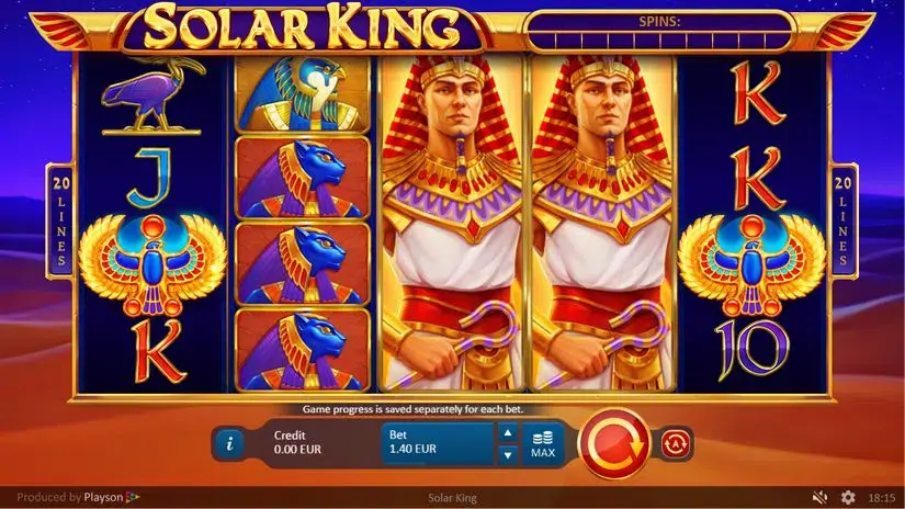 Solar King slot screenshot 4