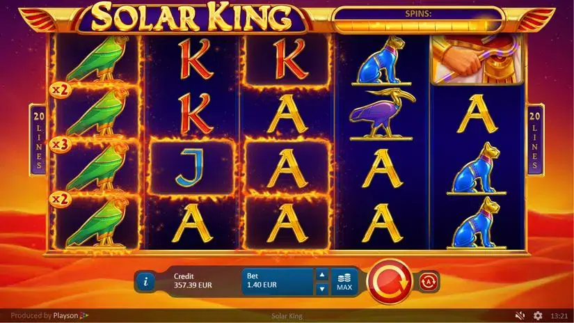 Solar King slot screenshot 5